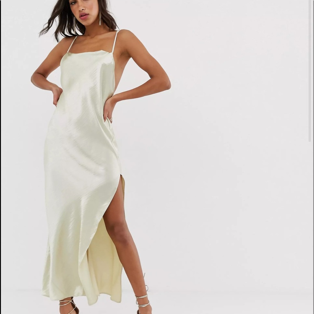 ASOS maxi in high shine satin